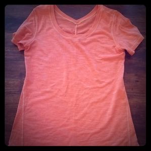Orange lululemon tee